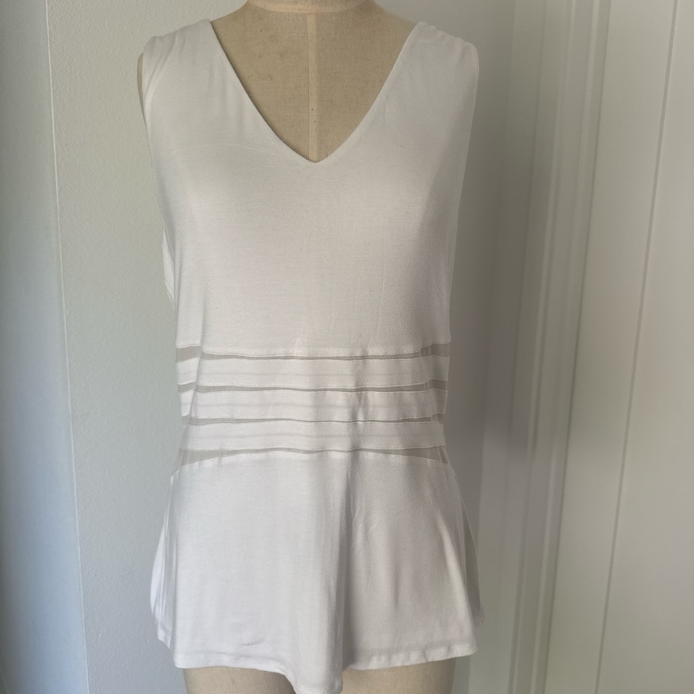 Antonio Melani White Sleeveless Top